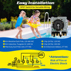 T104 Mechanical Timer Switch, Heavy Duty Electromechanical Outdoor Timer
