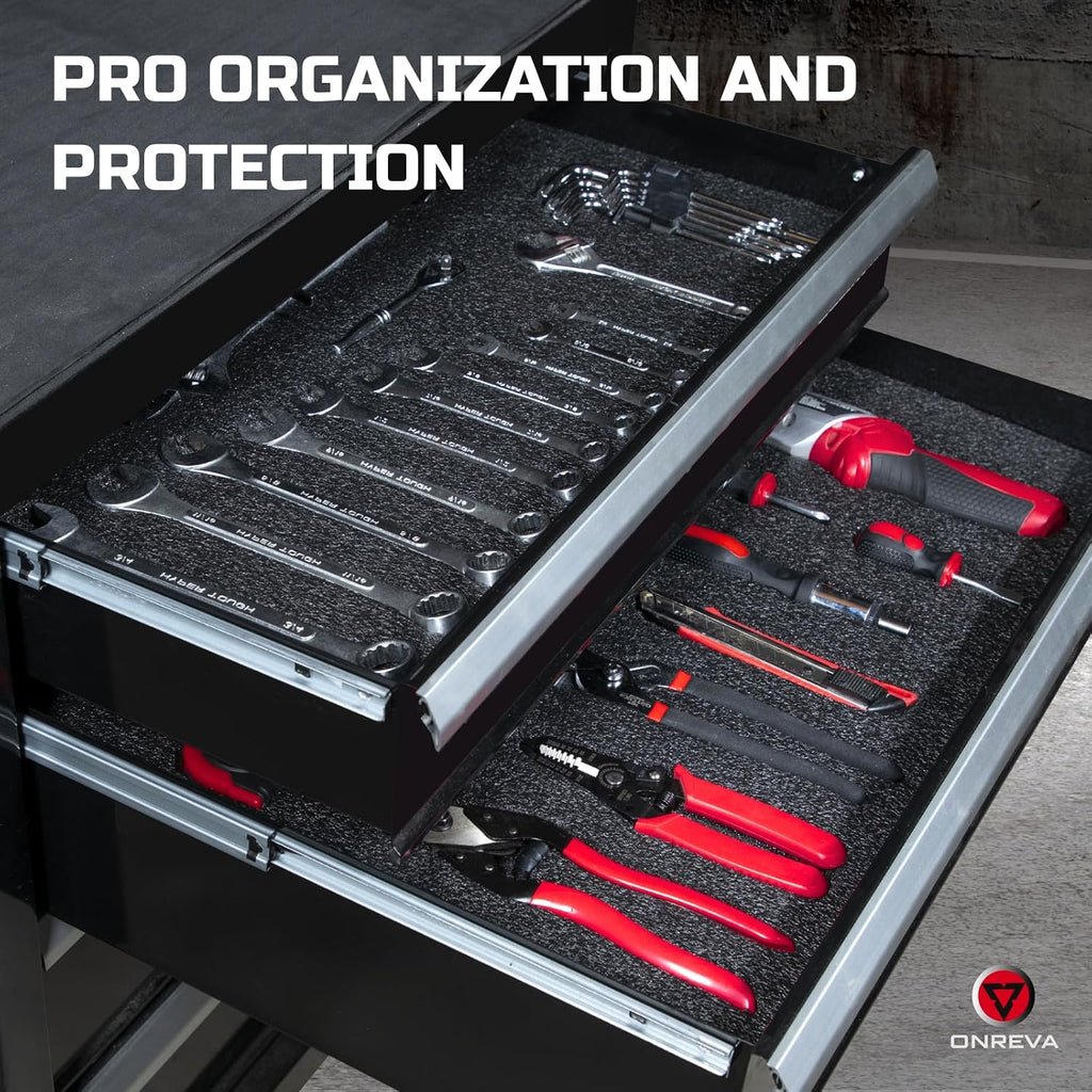 Tool Box Foam Organizer 16x12x1 inch 3Pack, Kaizen Sheets for Pro Tool Control, Custom Tool Shadow Inserts for Cases