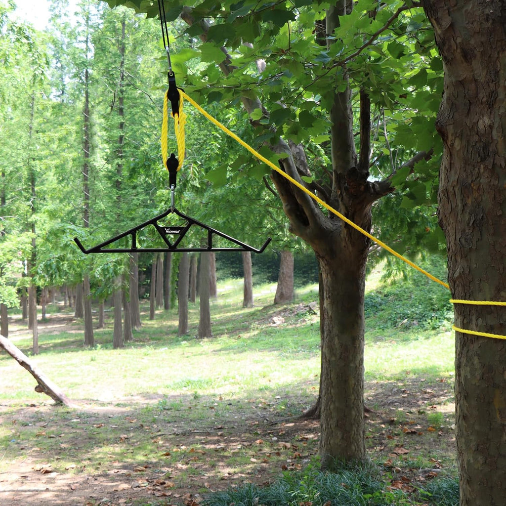 Game Hanging Gambrel & Hoist Kit with Pulleys & Rope - 1600 lbs