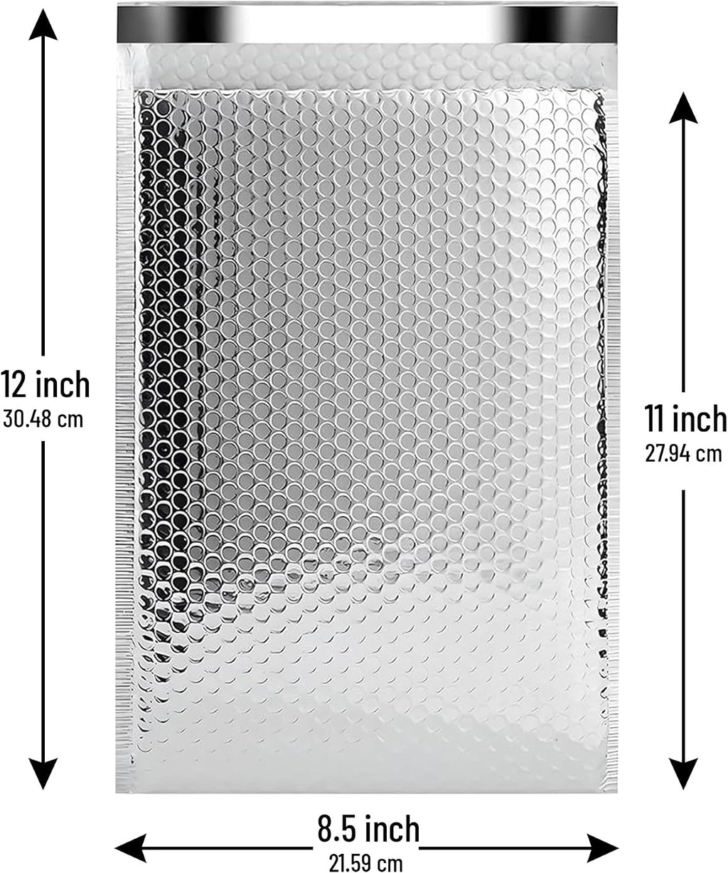 Thermal Insulated Mailers 8.5x11, Cold Shipping, 100 Pack
