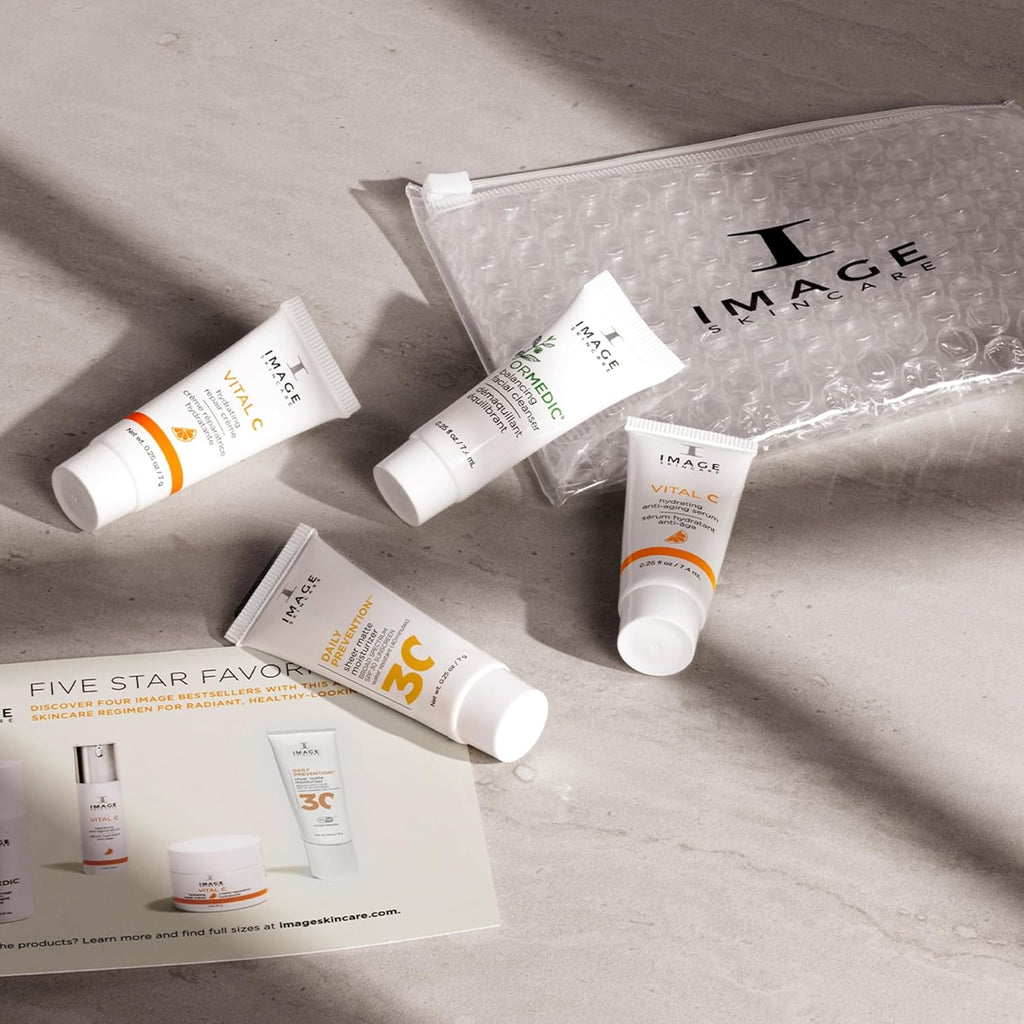IMAGE Skincare, Five Star Favorites Introductory Skin Care 4 Step Regimen Set for Brighter, Healthier Looking Skin