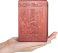 Wooden Cremation Urn for Human, Wood Handmade Engraved Decorative Box, Funeral Urns for Adult Male Female Burial or