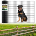 Welded Wire Fence, 100t(L) x 36inch(H) PVC Anti-Rust Coated Wire Mesh, 2 Inch x 3 Inch 16GA Garden Edging Border
