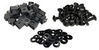 M6 Slide-on Cage Nut & Screws w/Washers 25-Pack - USA Made