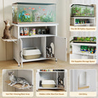 40-50 Gallon Fish Tank Stand, Aquarium Stand, White