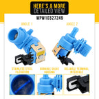 Dishwasher Water Inlet Valve for KitchenAid KUDS30CXWH4