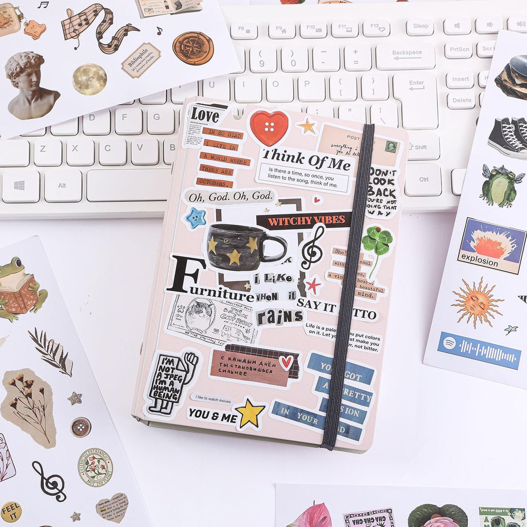 Girl's Korean Sticker Book, Food and Daily Life Theme - 1300+ Cute Dream Style Foodie Stickers