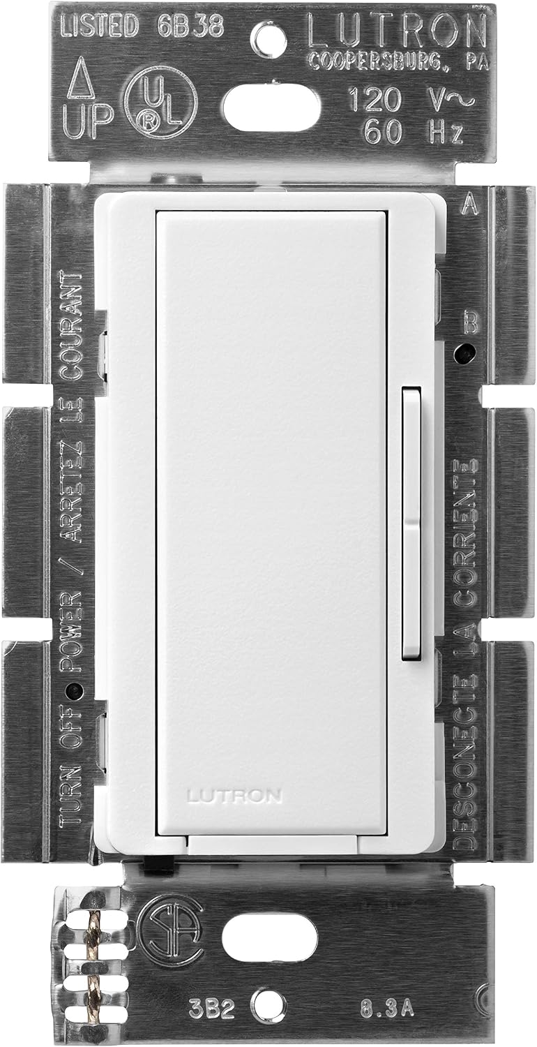 Lutron MSC-AD-SW Maestro 600-Watt Accessory Dimmer Snow