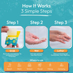 Paper Soap Sheets for Hand Washing - 200 Lemon Travel Soap Sheets