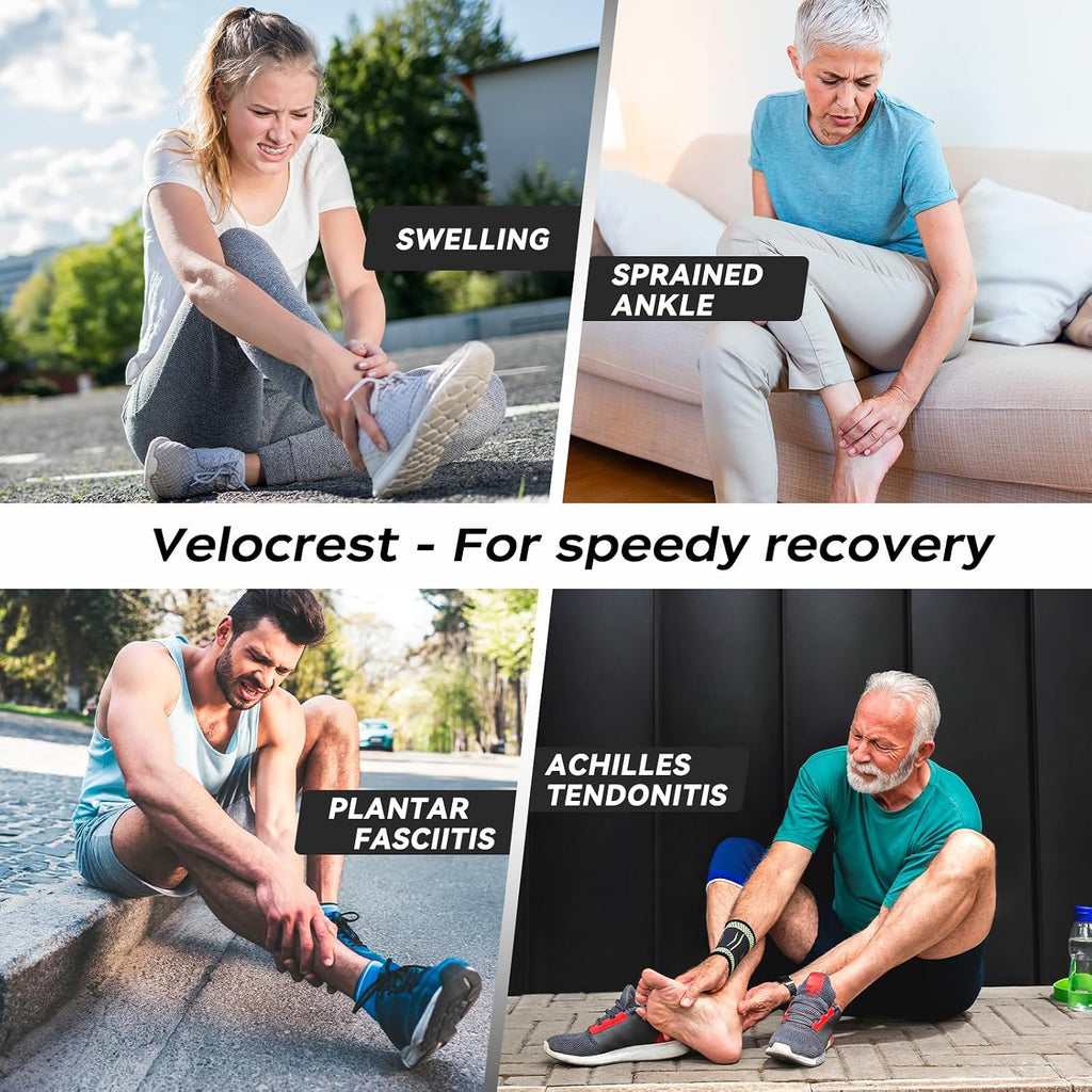 Unisex Ankle Brace with Compression Support Sleeve – Pain Relief for Sprains, Swelling, and Arthritis – Perfect for