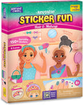 Reusable Sticker Fun – Hair & Makeup Kit |Reusable Glam Stickers for Kids | 6 Styling Scene Boards | Pretend Play |