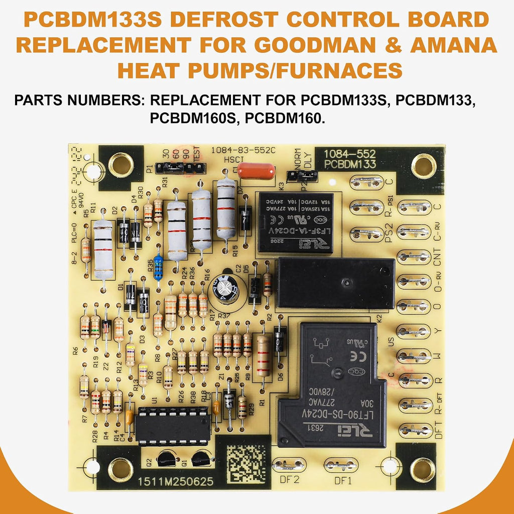PCBDM133S Defrost Control Board for Goodman & Amana Heat Pumps/Furnace