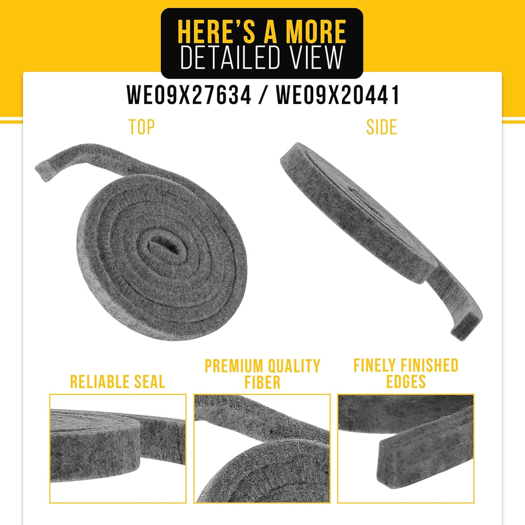 Dryer Lower Drum Felt Seal for General Electric GE DCVH680EJ1MR