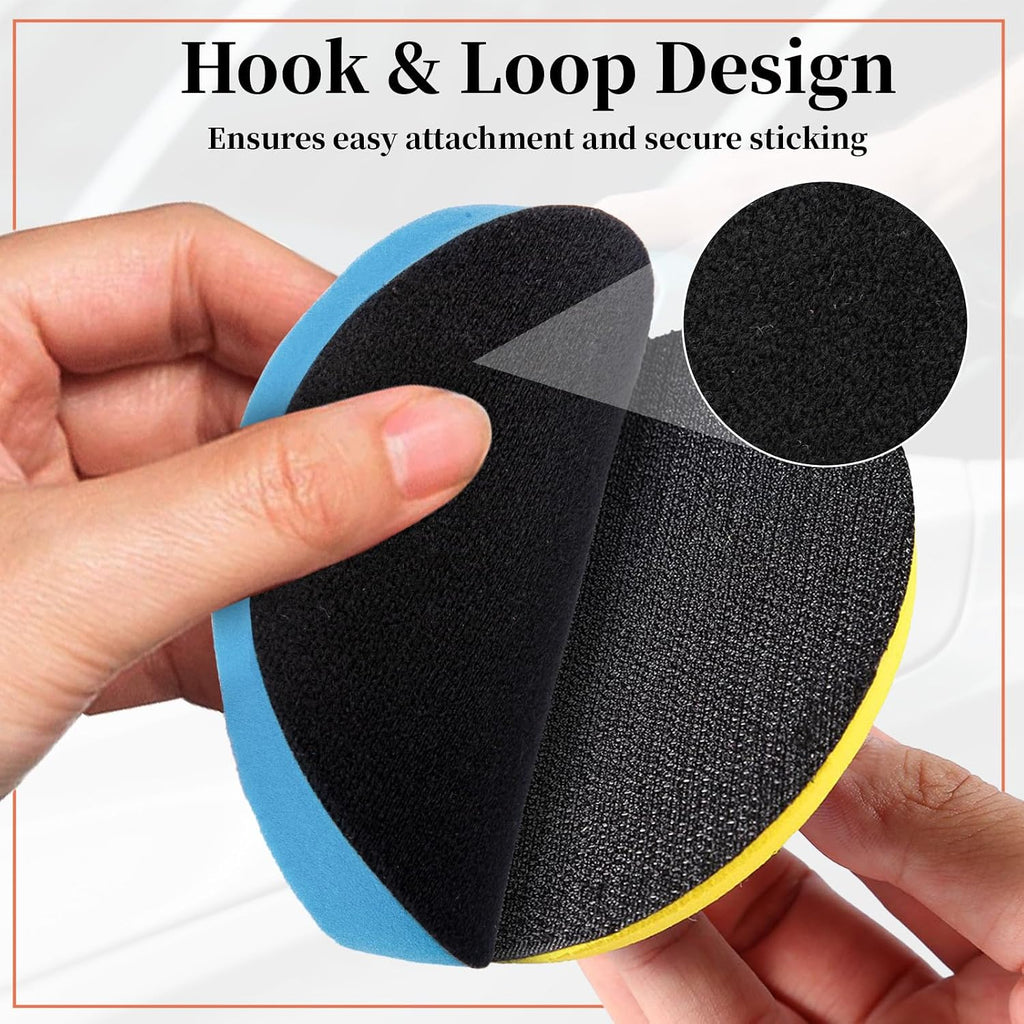 5 PCS 5 Inch Buffing Polishing Pads, Cutting Pads for Polisher | Body Repair Buffing Sponge Pad Kit for 5 Inch