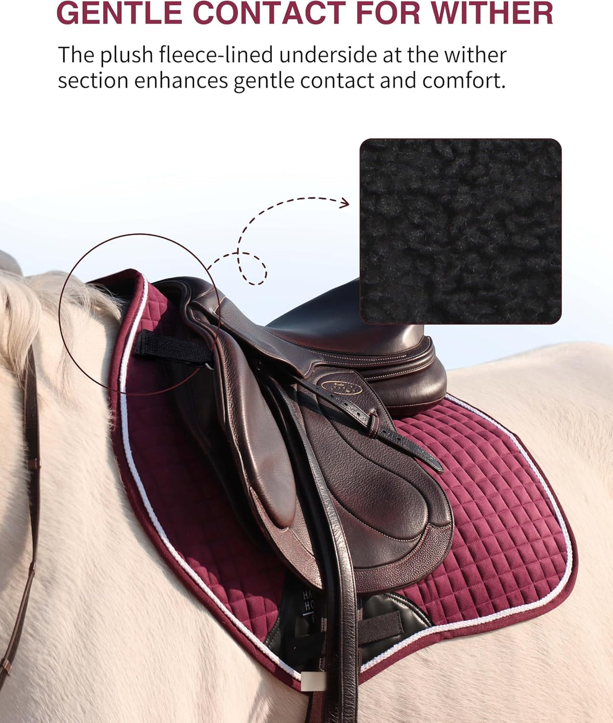 Close Contact Horse Saddle Pad, Jumping Saddle Pad