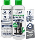 Caffenu DeLonghi Compatible Descaling Solution, 4-Use Coffee Maker Descaler