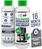 Caffenu DeLonghi Compatible Descaling Solution, 4-Use Coffee Maker Descaler