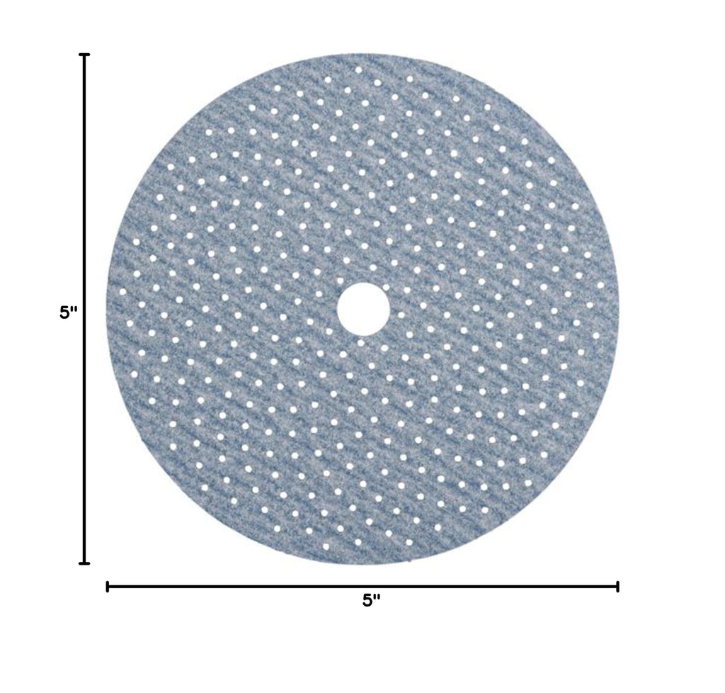 Norton Prosand Multi-Air 5" Multi-Hole Pattern Hook & Sand Disc, 120 Grit, 50 Pack