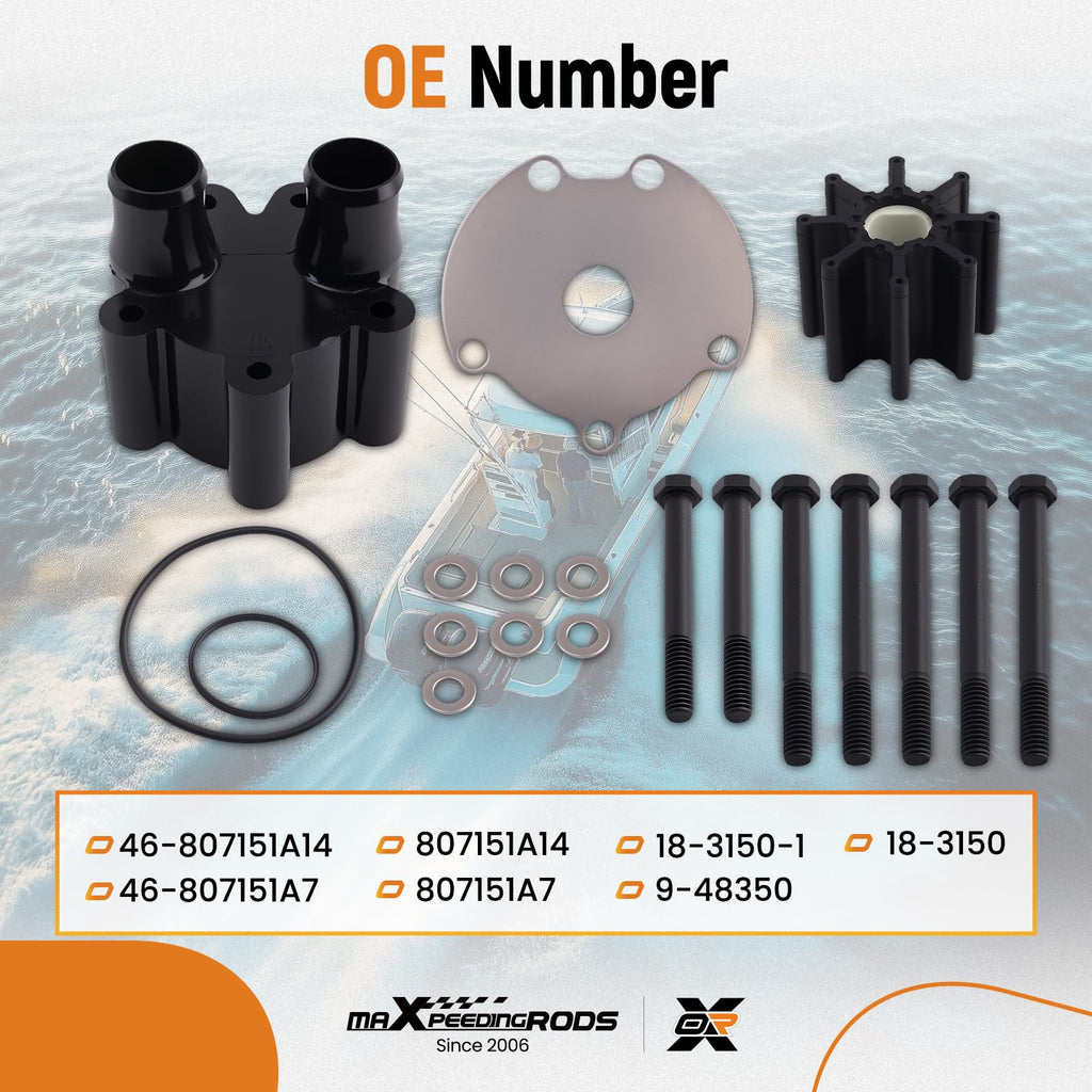 maXpeedingrods Water Pump Impeller Repair Kit for MerCruiser Engines