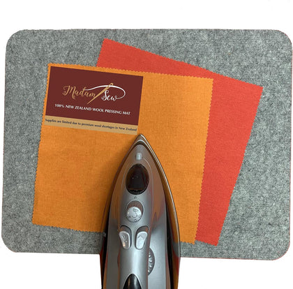 Natural Wool Pressing mat for quilting (17”x13.5”) 100% Wool Felt Ironing Pad | Wool Ironing Mat for quilters,Crisp