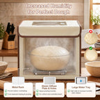 Folding Dough Proofer Box with Humidification Function, Sourdough Proofer Box Temp Control 48H Timer & Humidity