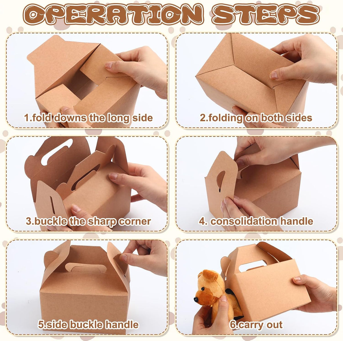 24 Pcs Adopt Pet Party Favor Boxes Foldable Treat Gift Box,Classic