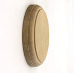 Paint Grade Round Rosette, Solid Hardwood, 4 1/2" x 3/4" Stair Part Fitting
