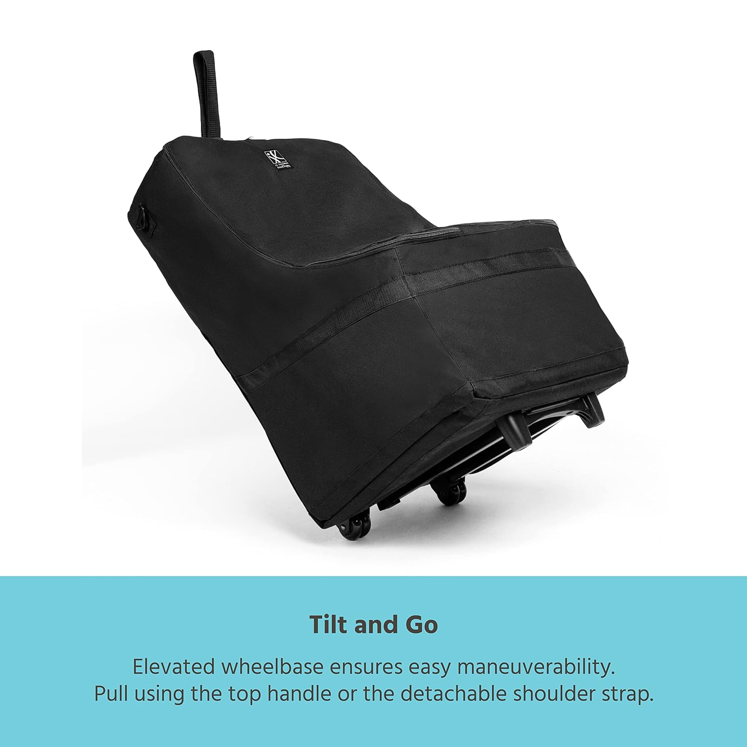 Wheelie Car Seat Bag - Travel Bag for Airplane, Fits Most Baby & Infant Car Seats, Boosters, & Carriers, Airport