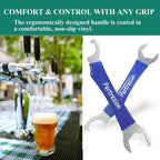 2-Pack Heavy Duty 304 Stainless Steel Beer Faucet Wrench- Dual Head Hex Nut & Spanner Draft Beer Tap Wrench for Keg