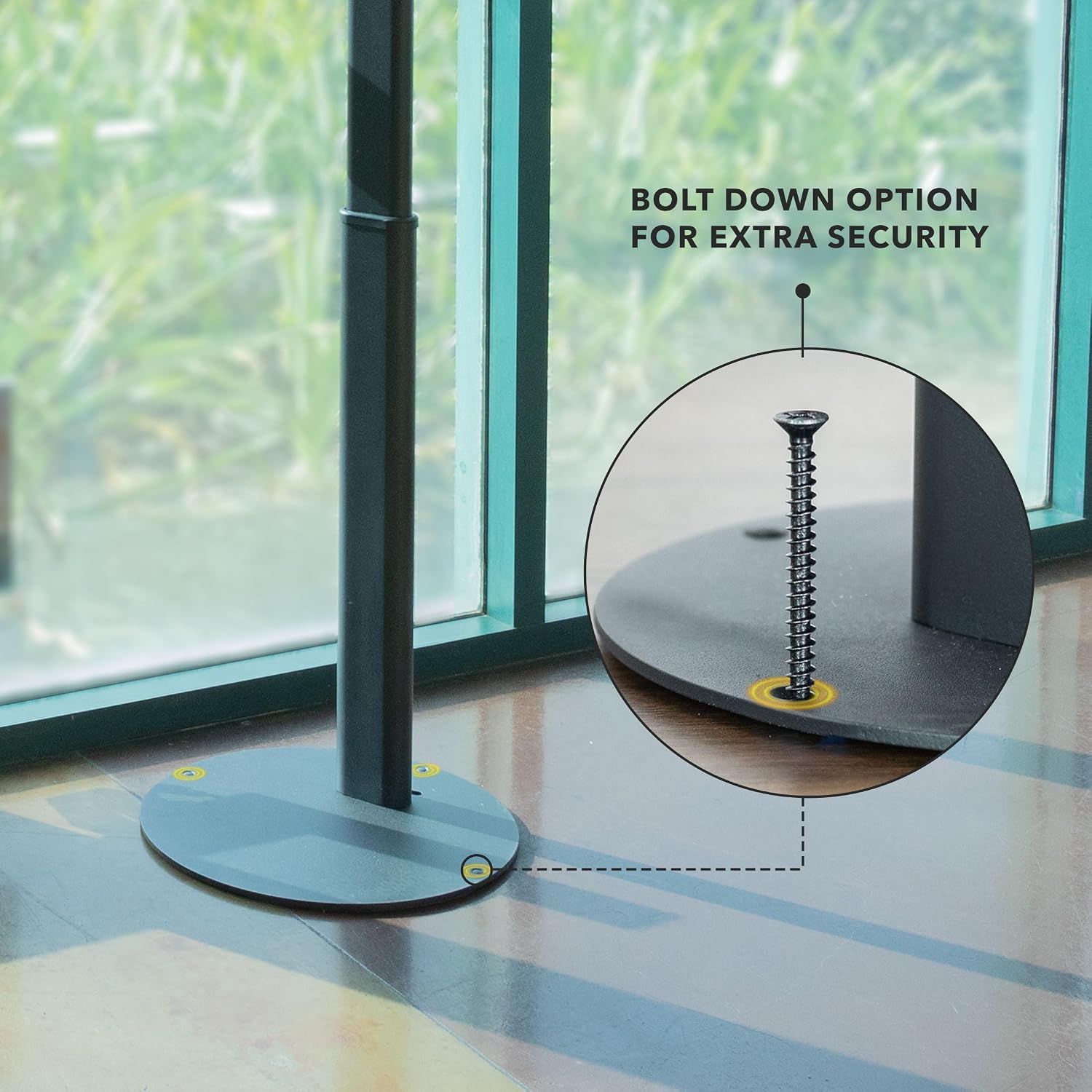 Anti-Theft Tablet Floor Stand Kiosk for Samsung Galaxy Tab A & S | Lockable Enclosure, Height Adjustable