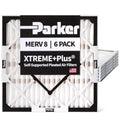 Parker 12x12x1 MERV 8 Xtreme Plus Pleated HVAC Air Filter. 6 Pack