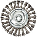Mercer Industries 186540-5" x 1/2" x 5/8"-11 Knot Wire Wheel, .020 Carbon Steel Wire