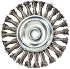 Mercer Industries 186540-5" x 1/2" x 5/8"-11 Knot Wire Wheel, .020 Carbon Steel Wire