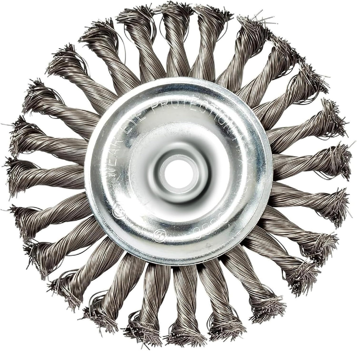 Mercer Industries 186540-5" x 1/2" x 5/8"-11 Knot Wire Wheel, .020 Carbon Steel Wire