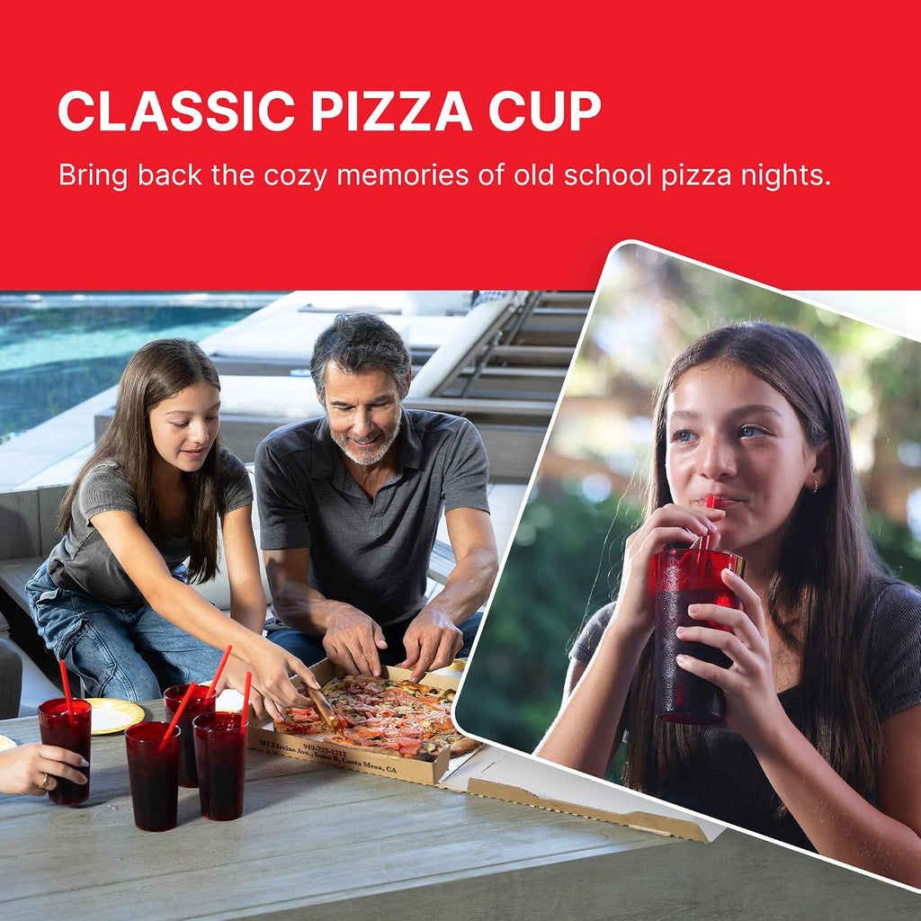 16 Ounce (oz) Restaurant Grade Beverage Tumblers (6 Pack) - Drinking Glasses, Stackable, BPA-Free, Shatter-Proof