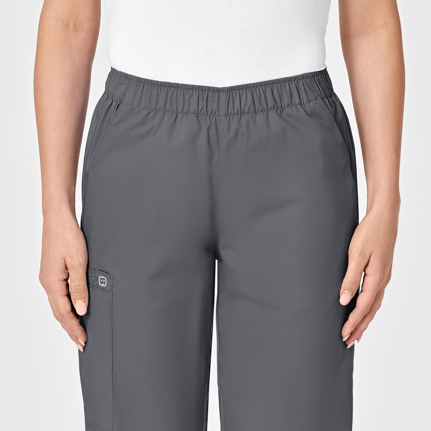 WonderWORK Scrubs for Women, Pullon Cargo Scrub Pants