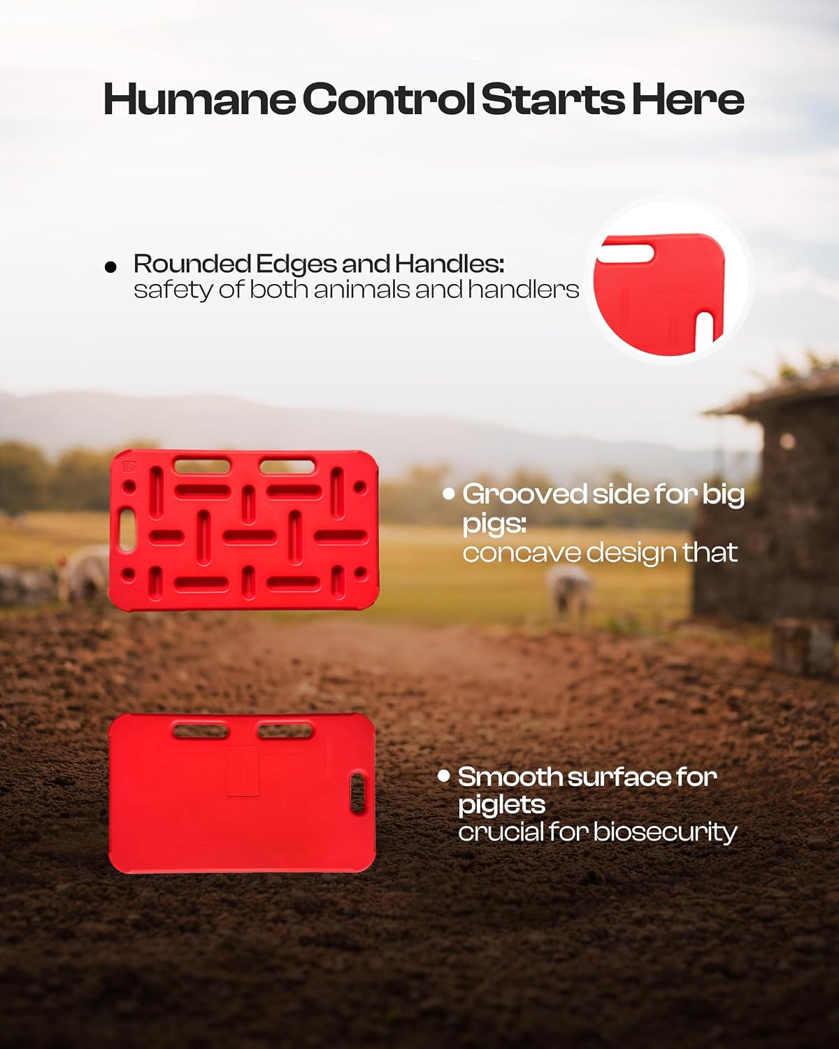 Pig Sorting Board - Livestock Sorting Panel - Cattle Panel, Hog Panels, Mini Pig, Baby Goat Supplies - Show Pig