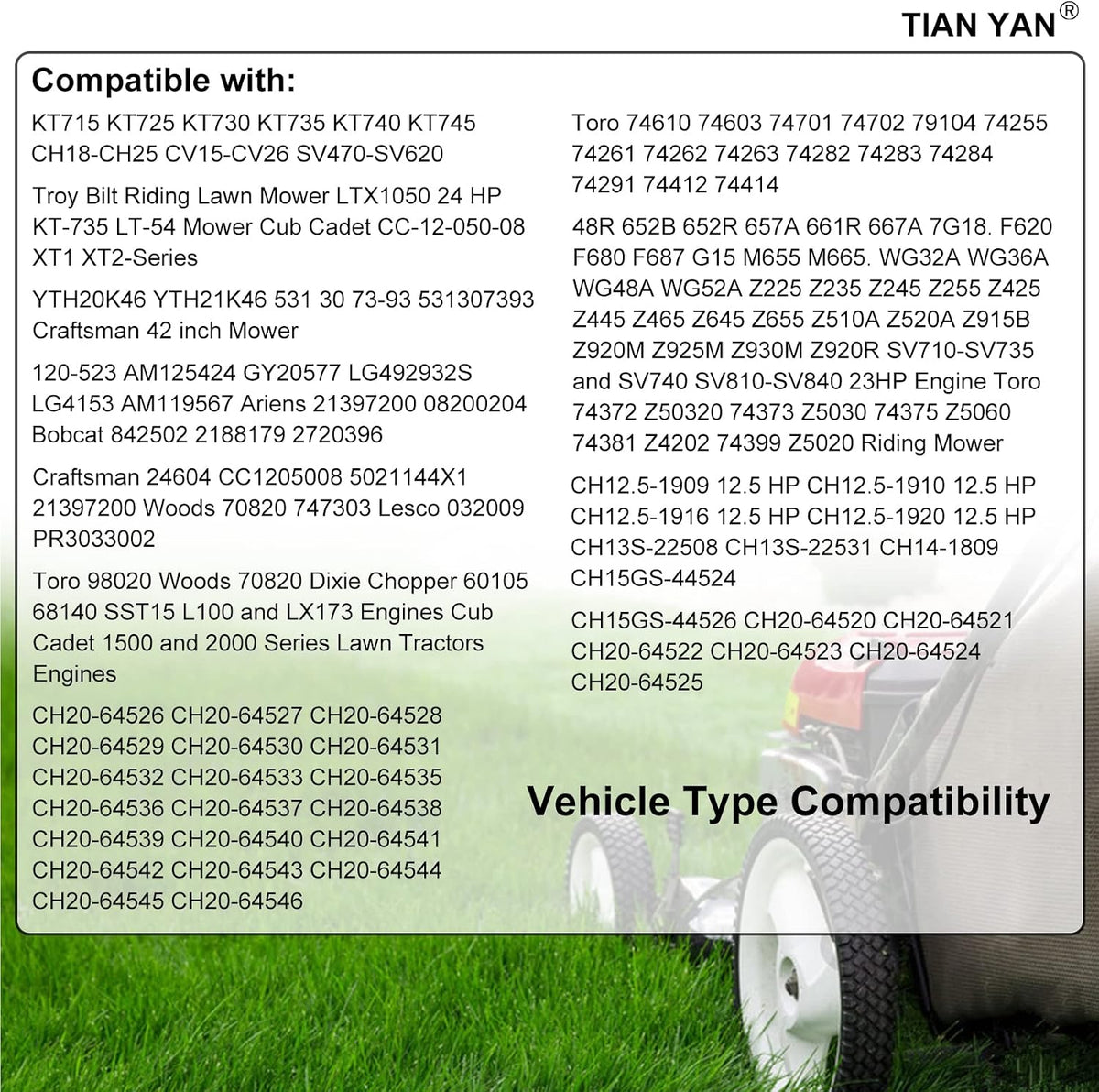 TIANYAN 12 050 01‑S Oil Filter 12 050 01 for Kohler Lawn Mower Engines, 1PC