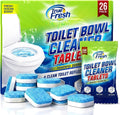 Toilet Bowl Cleaner Tablets, 26 Pack, Septic Safe, Ocean Scent