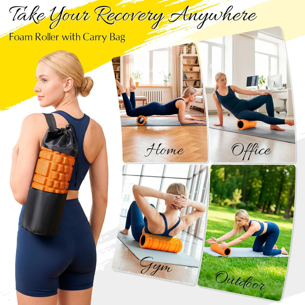High-Density Foam Roller for Exercise and Recovery, 13 Inches