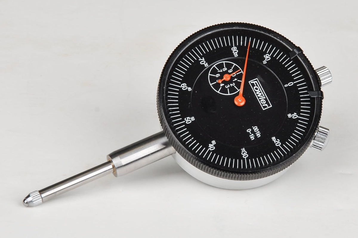 Fowler 52-520-109-0, Adg Dial Indicator With 0-1" Measuring Range (Black)