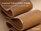Brown Velvet Ribbon 5/8" Christmas Ribbon Set Plush Texture