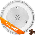 12.5’’ Microwave Glass Tray Compatible with Samsung, GE and Hotpoint - The Exact Replacement Part of WB39X10002/ WB48X10005/ WB49X10069/ WB39X10003 – Dishwasher Safe