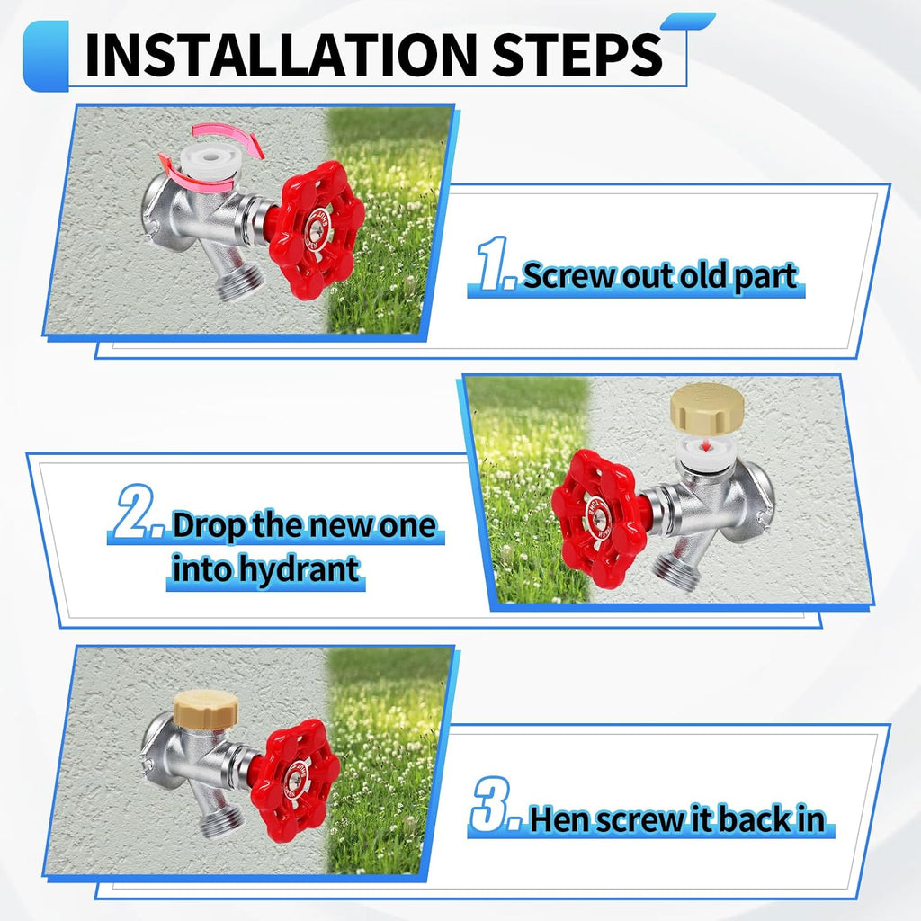 Outdoor Faucet Repair Kit, ASSE 1019-A Vacuum Breaker Outside Faucet Repair Kit, Hose Bib Spigot Repair Kit for