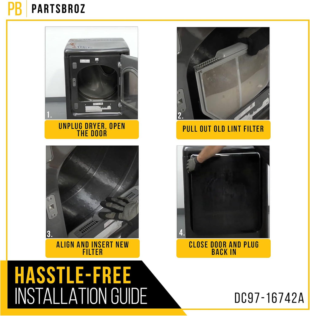 Dryer Lint Filter Screen for Samsung DV5451AEW