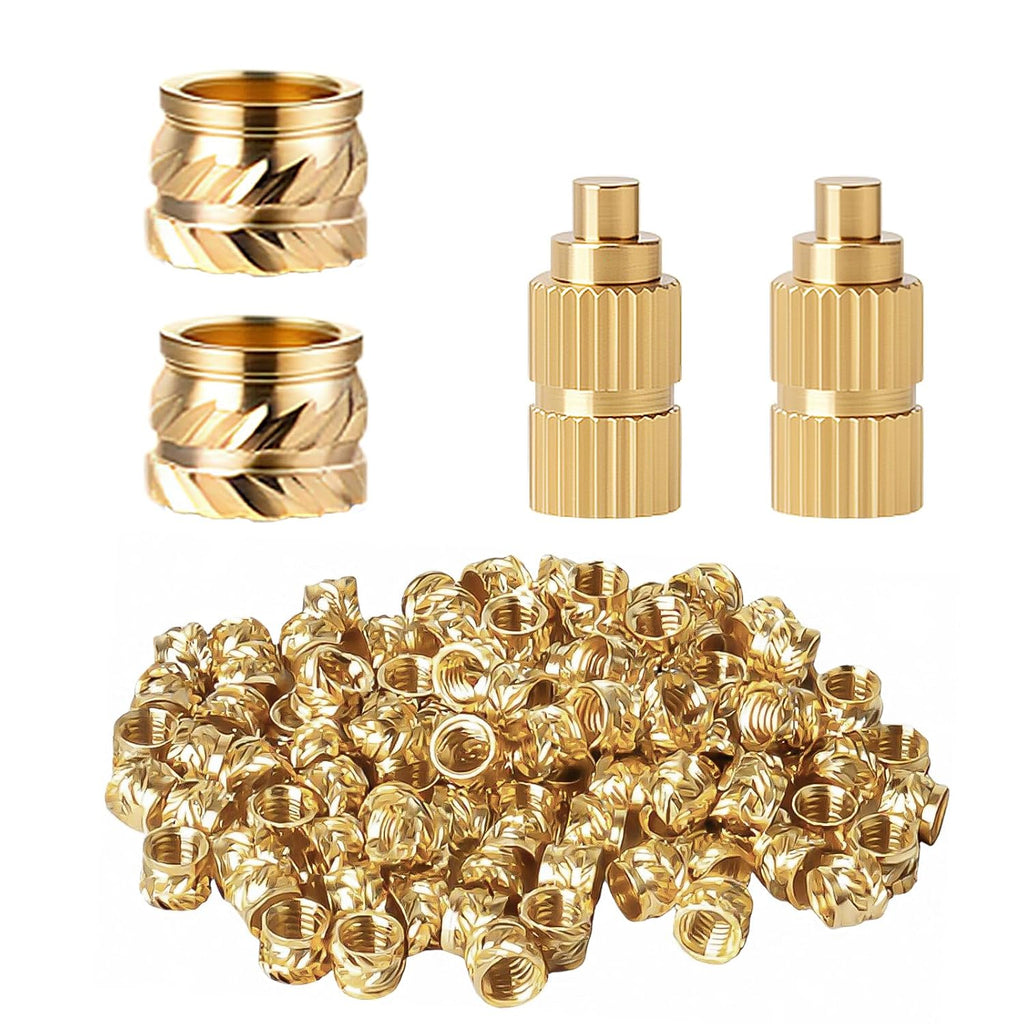 100PCS M3x3x4mm Heat Set Inserts Kit with 2PCS M3 Heatset Adapters