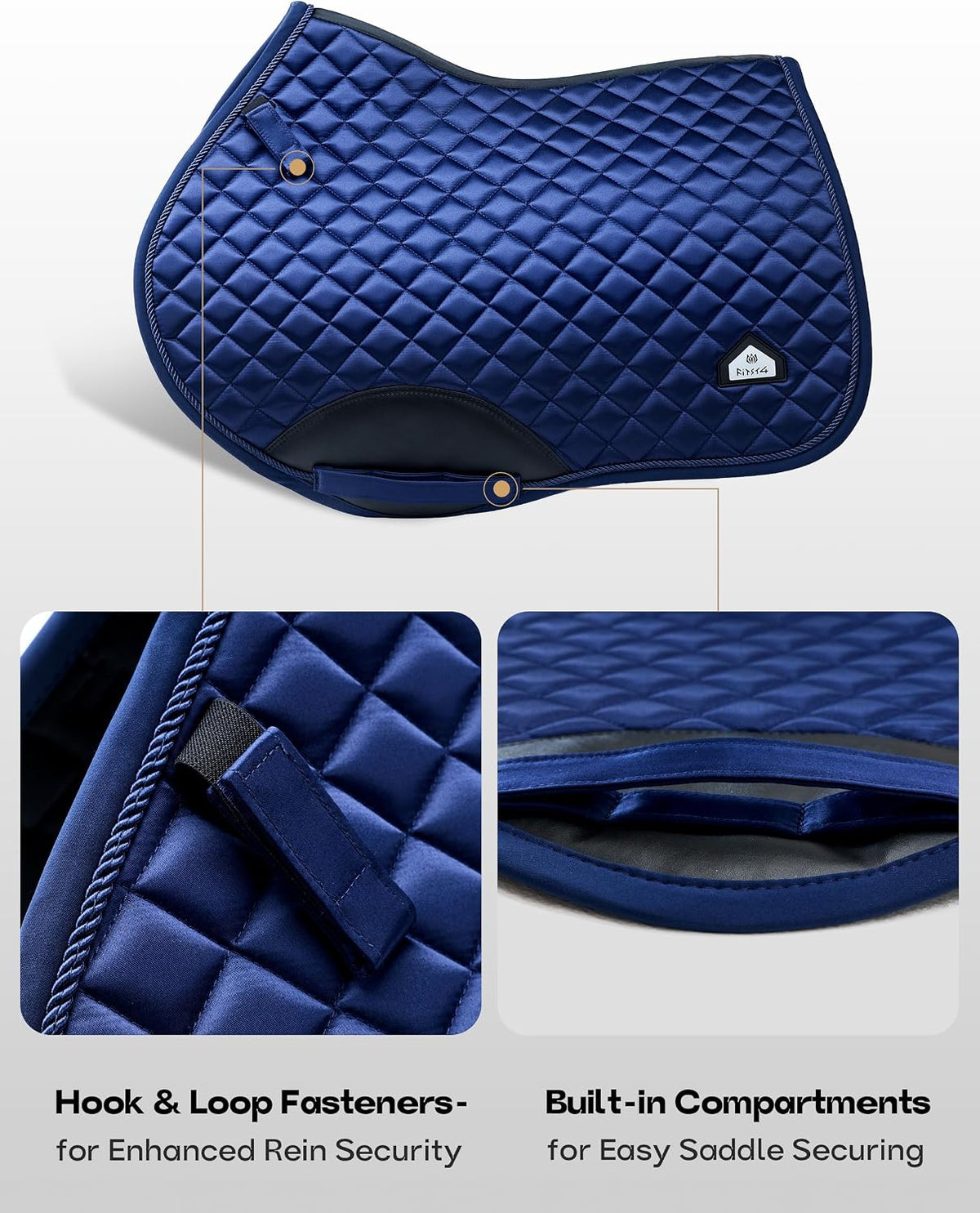 Saddle Pads for Horses Breathable English Half Pad Shock Absorbing