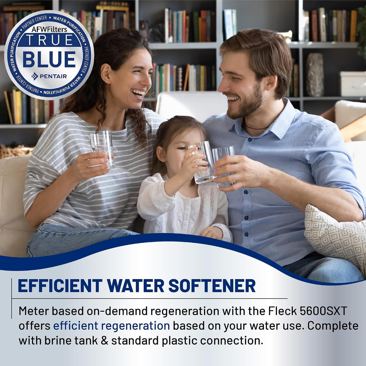 Iron Pro 2 Combination Water Softener Iron Filter Fleck 5600SXT Digital Metered Valve 64,000 Grain - High Flow for
