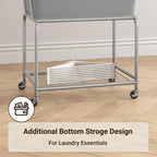 Rolling Laundry Hamper with Wheels, Removable Bag, Laundry Cart