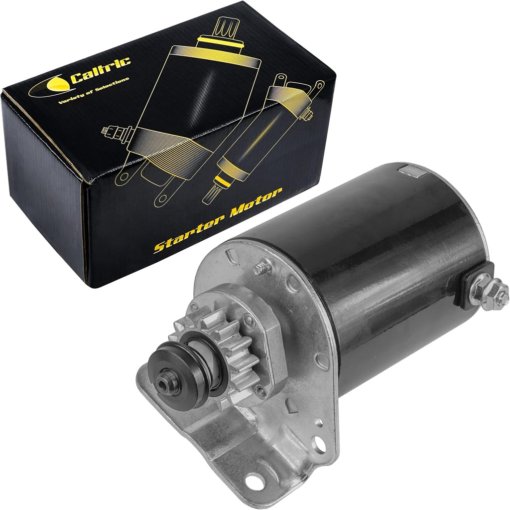 Caltric Starter Compatible With John Deere D100 D105 D110 D120 100 Series Tractor 17.5Hp 19Hp 21Hp / 14 Teeth Improved Steel Gear
